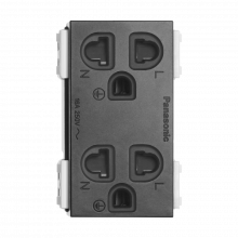 Ổ cắm đôi có màn che và dây nối đất dòng GEN-X Panasonic